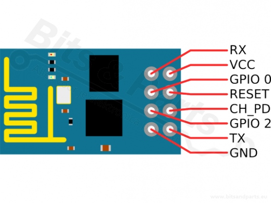ESP8266 Wifi module Serial Wifi ESP-01 8Mb/1MB